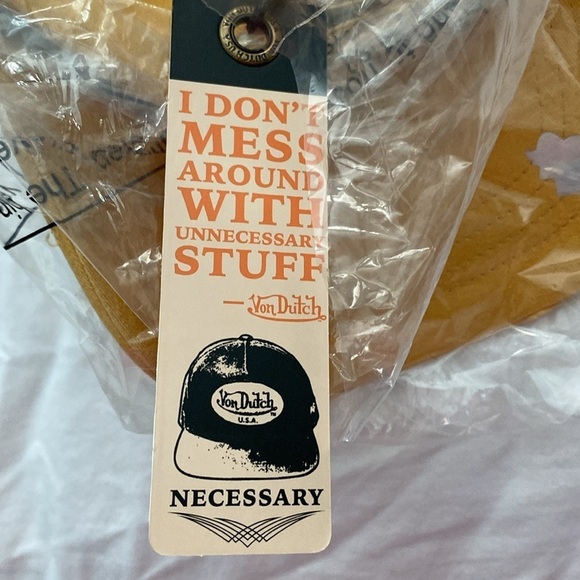 NWT Von Dutch distressed mustard yellow hat - Picture 7 of 10